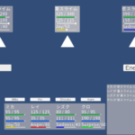 Project Emotion バトル画面 感情RPG Unity開発中